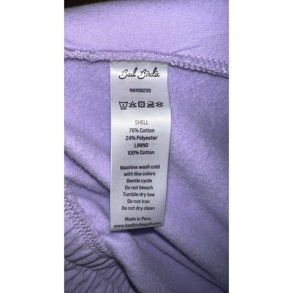 Bad Birdie Sweatpants Womens Small Purple Joggers Lavender Mint Drawcord - Picture 8 of 14